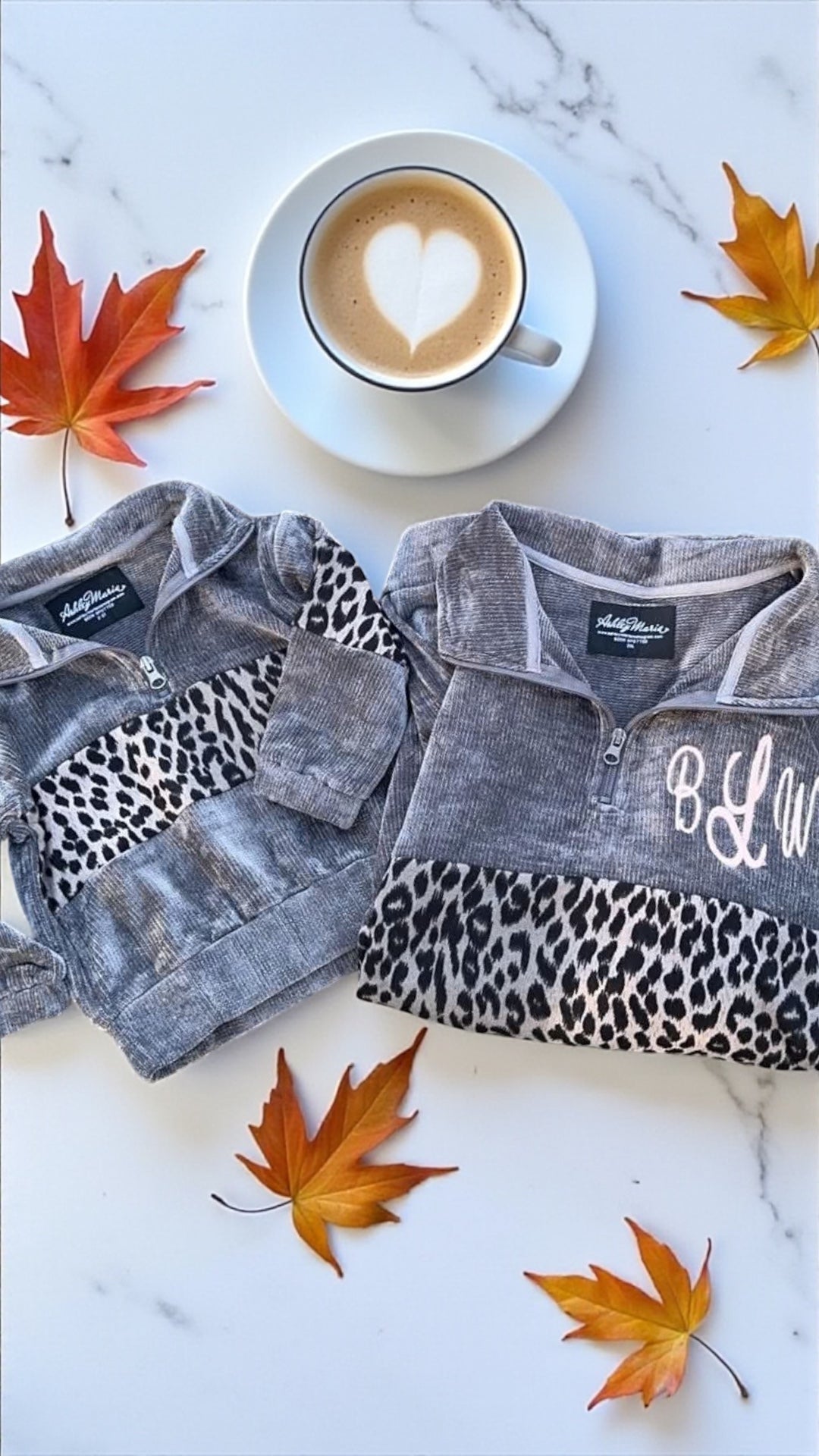 Grey Leopard Pullover (Toddler, Kid, & Adult Sizes)