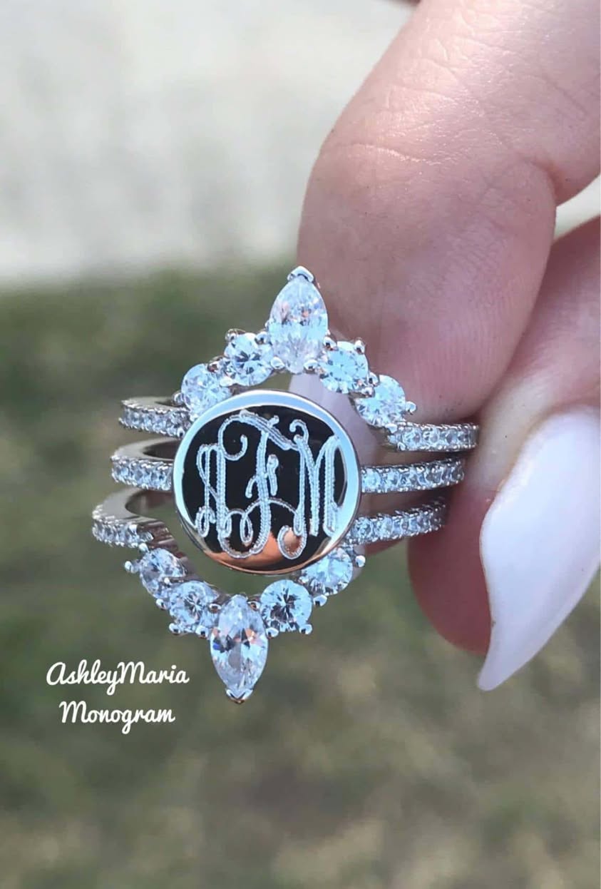 Crystal Ring Set