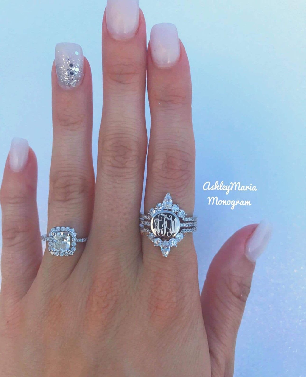 Crystal Ring Set