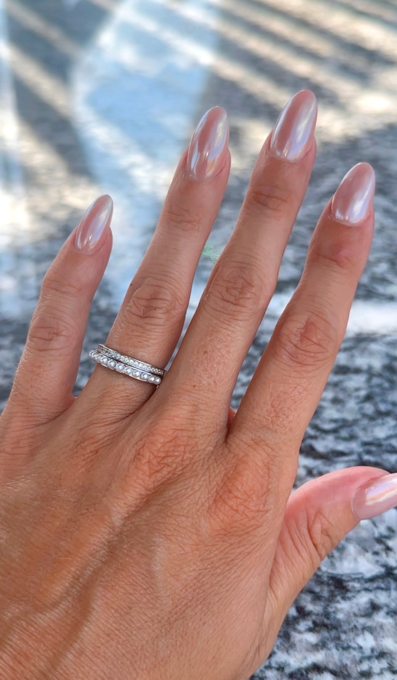 Pearl CZ Band Set