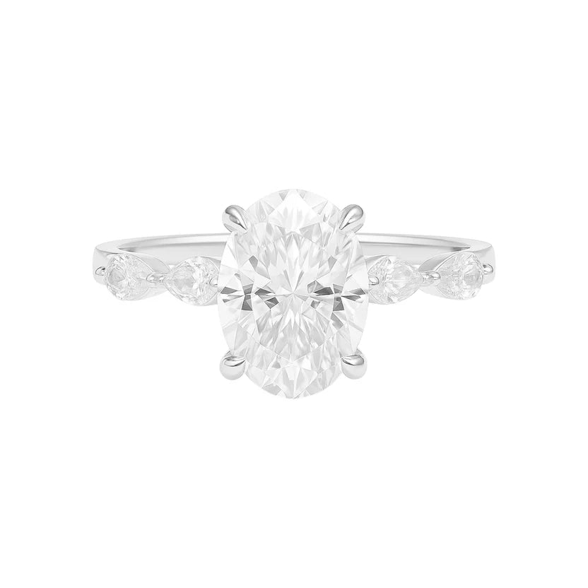 Princess Band Moissanite Band