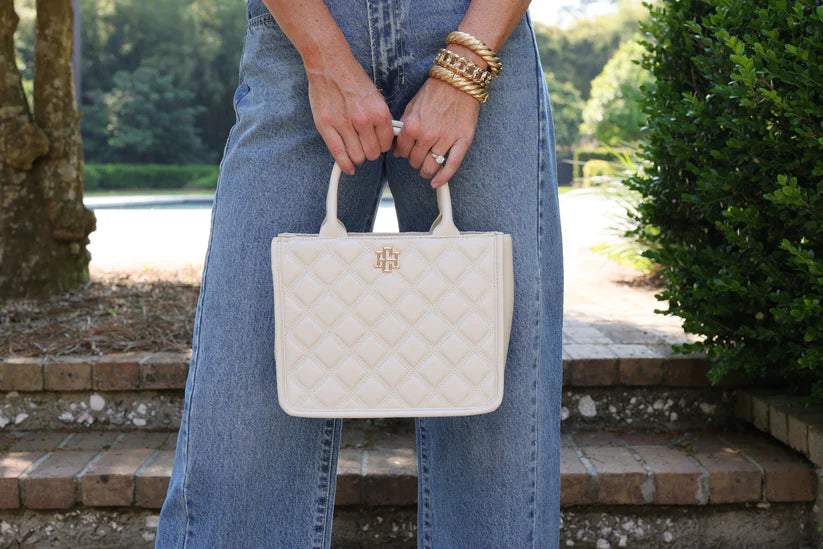 Quilted Chic Small Tote/Crossbody