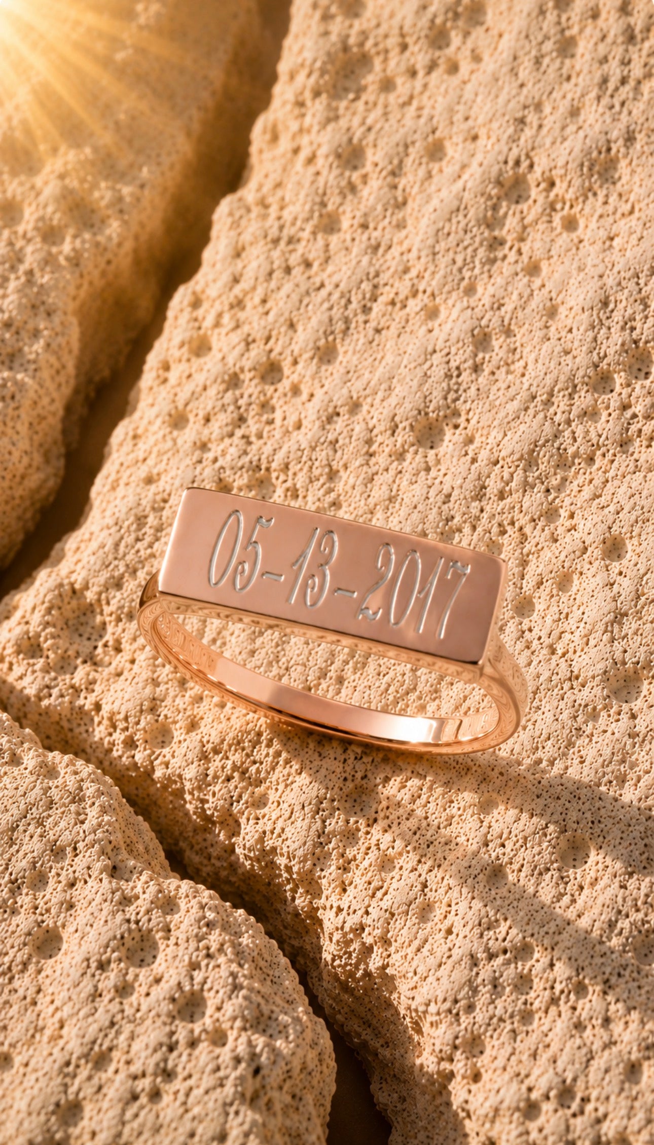 Clair de Lune Ring in Rose Gold