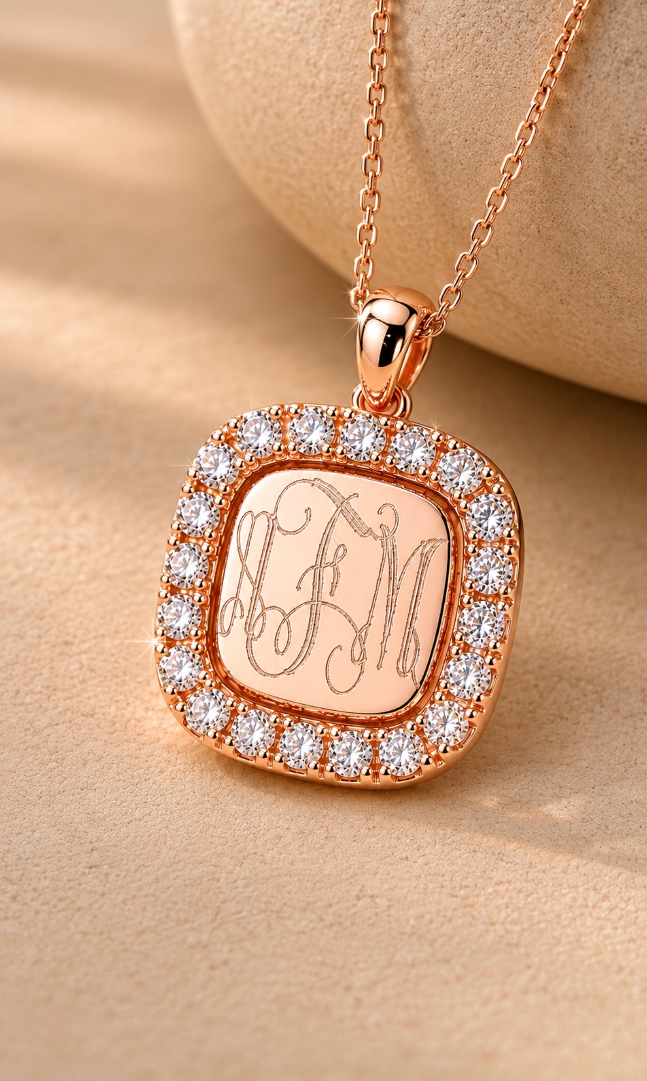 Anastasia Rose Gold Necklace