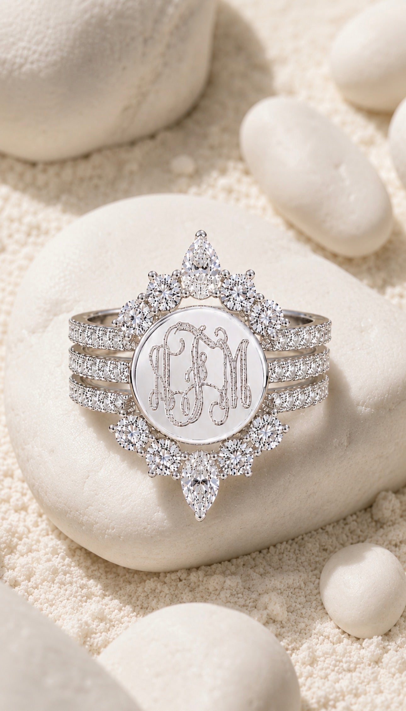 Crystal Ring Set