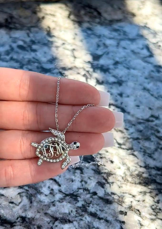 Pearl Turtle Necklace