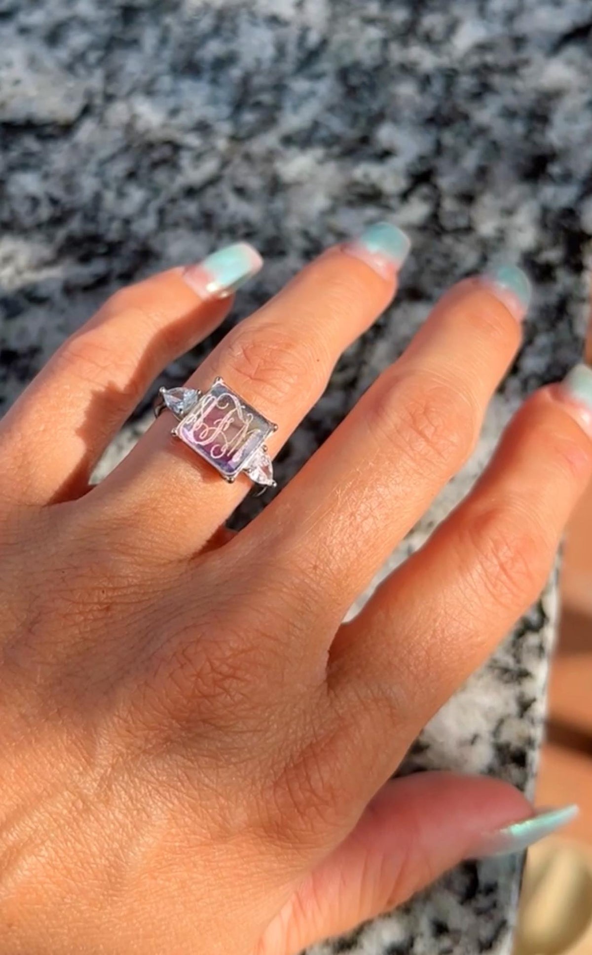 Translucent Ring Translucent Ring – Ashley Monogram