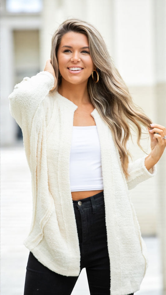 White Soft Cardigan
