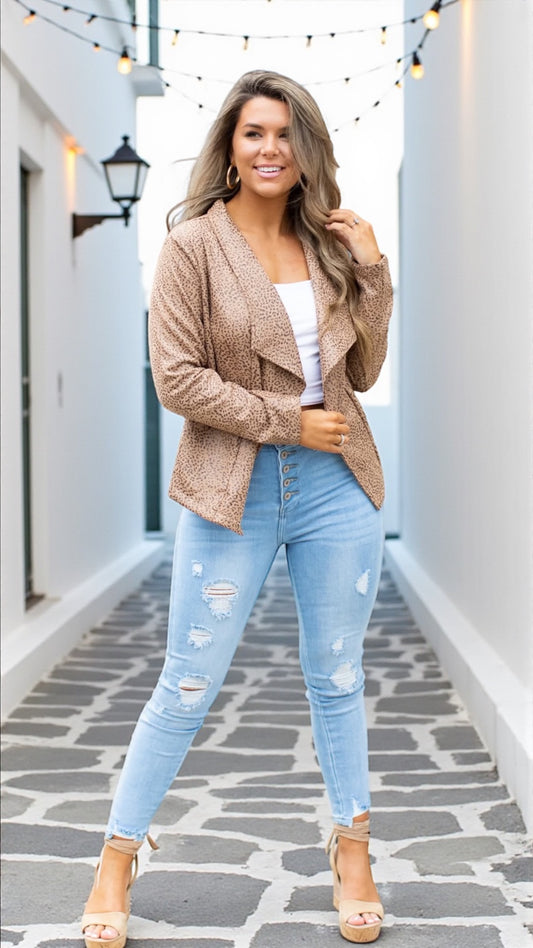 Animal Print Blazer