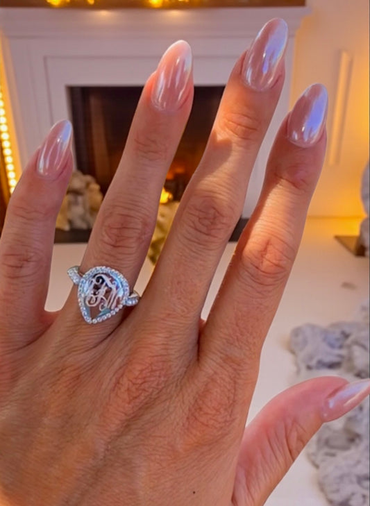 Single Band Pearl Ring
