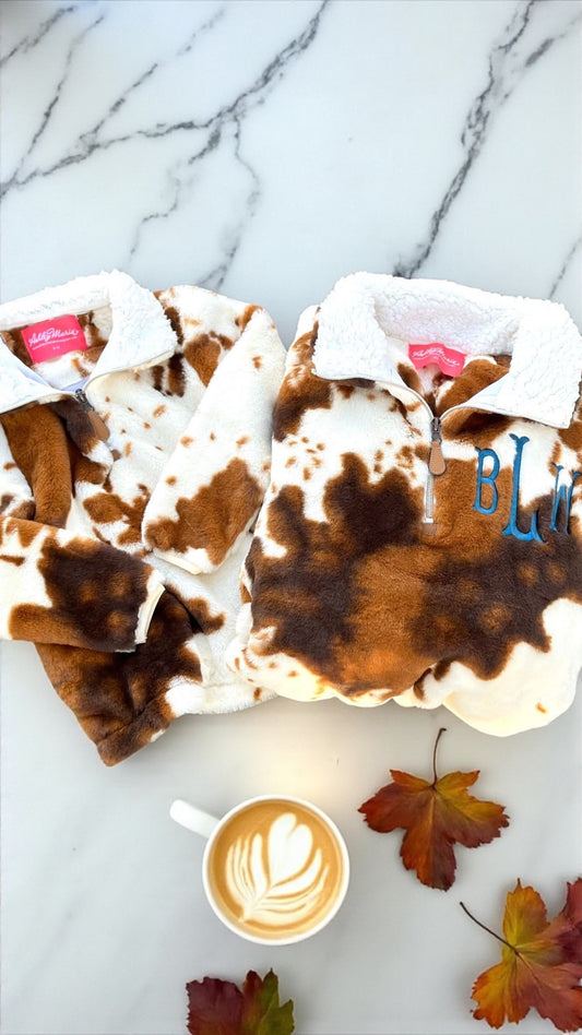 Cow Print Pullover (Toddler & Kids)