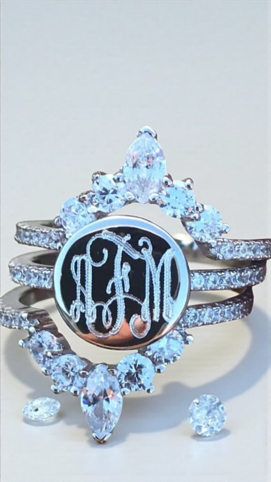 Crystal Ring Set