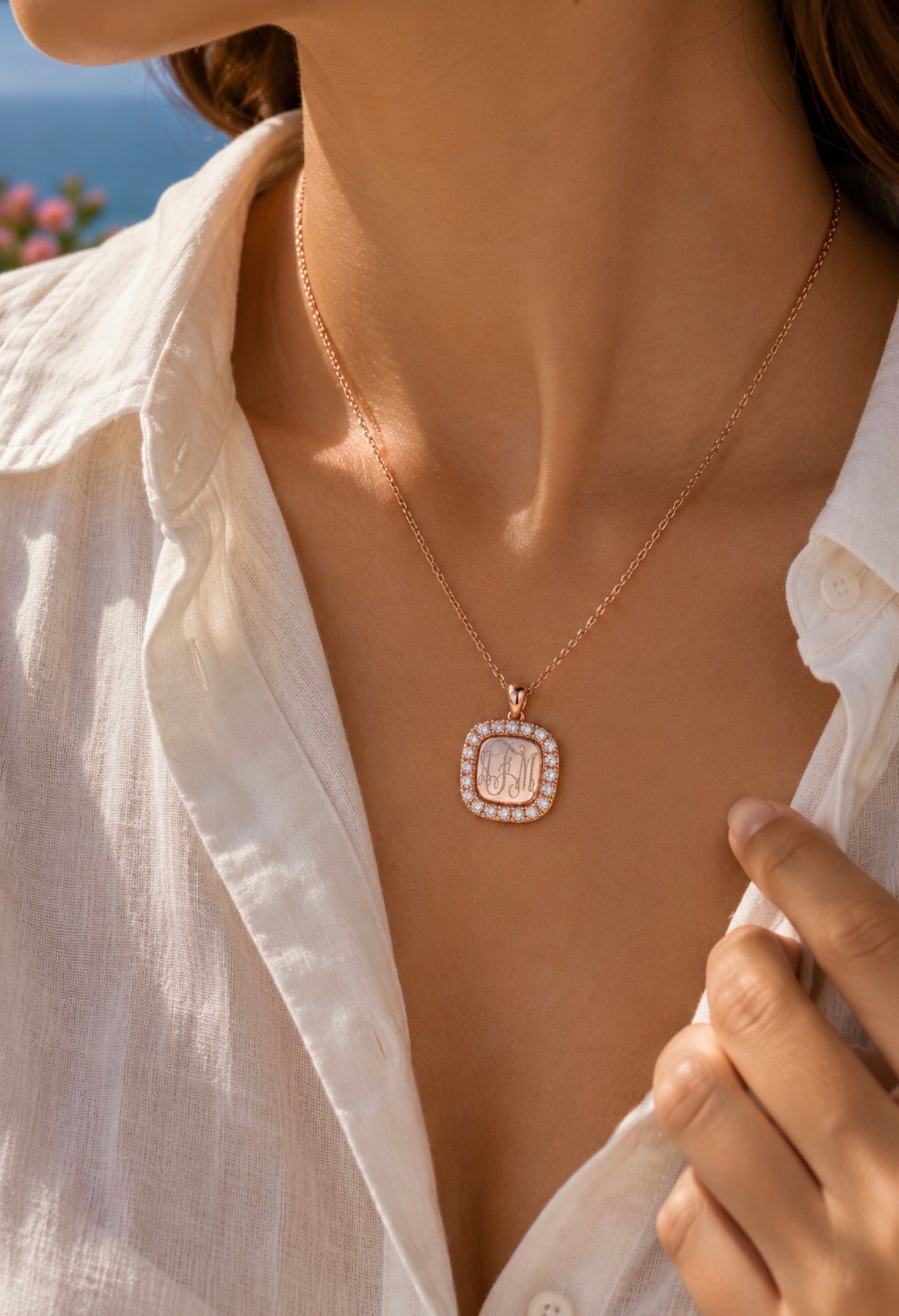 Anastasia Rose Gold Necklace