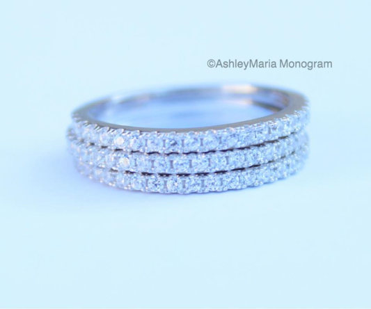 Cubic Zirconia Bands