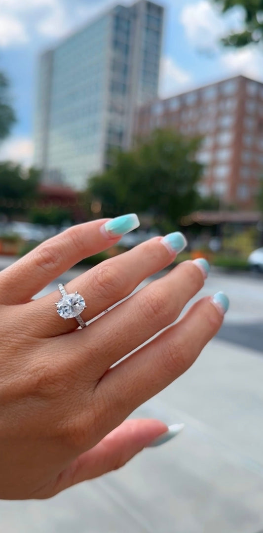 3.0 Ct Oval Ring