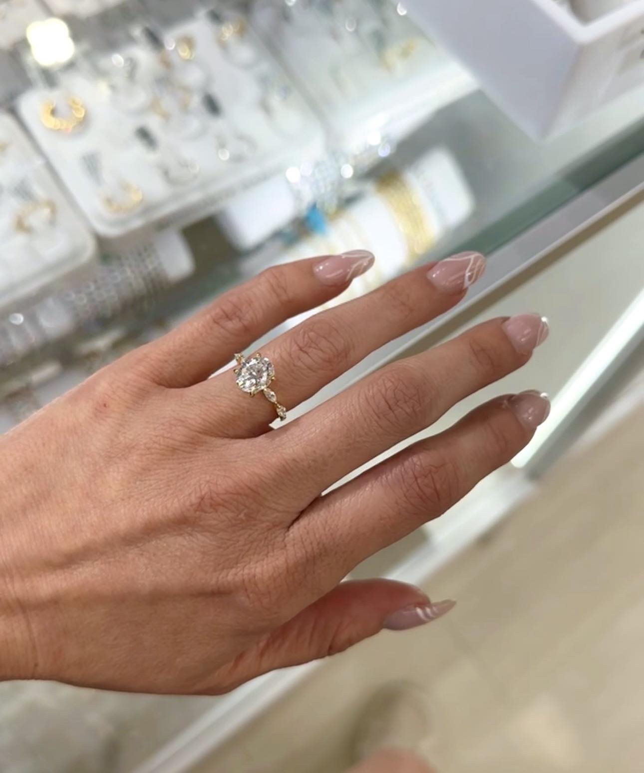 Princess Band Moissanite Band