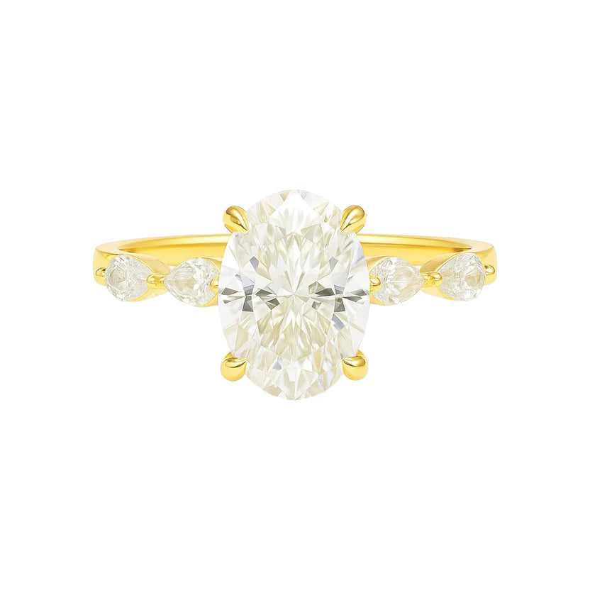 Princess Band Moissanite Band